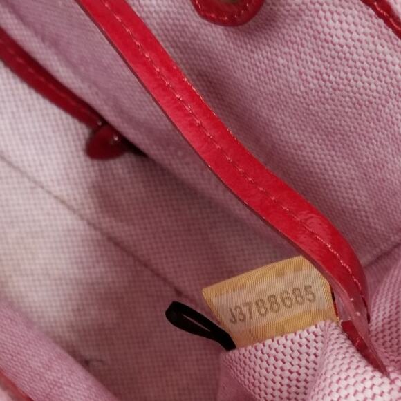 DOONEY & BOURKE Dillen Pocket Satchel Cherry Patent Leather Gold Crossbody Strap - Picture 13 of 16